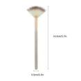 thumbnail image 2 of FONDOTIN 1Set White Nylon Mascara Brush Set with Wood Handle for Professional Makeup and Eyebrow Combing, 2 of 8