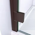thumbnail image 4 of DreamLine Lumen 36 in. D x 42 in. W by 74 3/4 in. H Hinged Shower Door in Oil Rubbed Bronze with White Acrylic Base Kit, 4 of 9