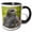 Black/White, variant on 3drose, Ecuador, Barred Hawk Bird at Parque Condor - Sa07 Jme0799 - John and Lisa Merrill, 11oz Mug