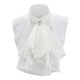 thumbnail image 1 of Blusa de gasa estilo retro con cuello falso y media camisa desmontable para cosplay Blanco L, 1 of 7