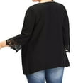 thumbnail image 4 of Women‘s Plus Size Lace Open Front Loose Causal Lightweight Kimono Cardigan, 4 of 5