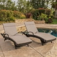 Anthony Outdoor Wicker Adjustable Chaise Lounge with Arms and Cushion ...