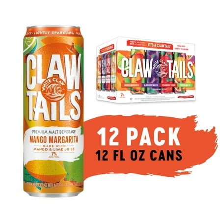 Clawtails by White Claw, Variety 12 Pack, 12 fl oz Cans, 7% ABV