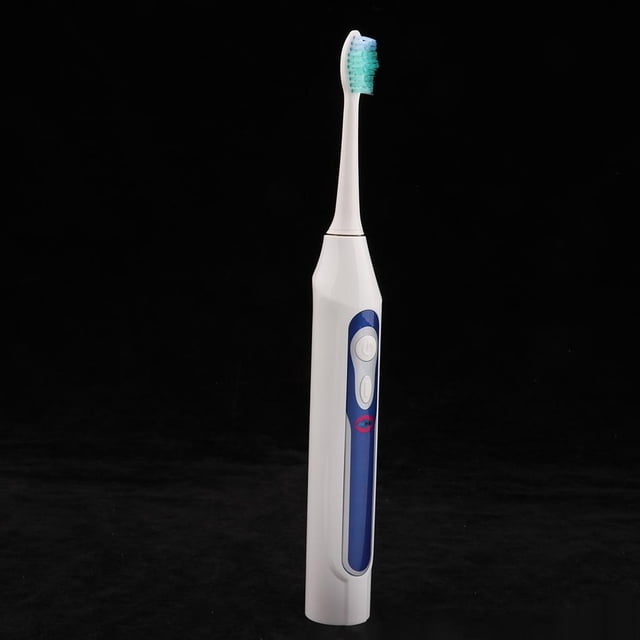 Cepillo de eléctrico portátil para mujeres y hombres atención bucal - 2 colores opcionales - cabezales de cepillo cambiantes Azul shamjiam Cepillo de dientes eléctrico
