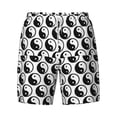 thumbnail image 4 of Lsque Mens Swim Trunks Yin Yang Pattern - Bathing Suit Compression Liner - Beach Swim Shorts Swimwear - (S-3XL) - Stretch Quick Dry -Large, 4 of 9