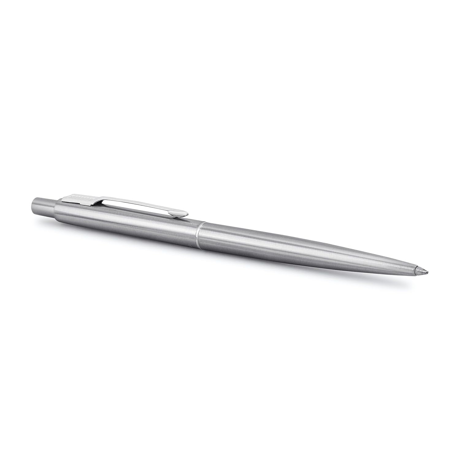 Parker Classic Stainless Steel Chrome Trim Pen with Blue Ink