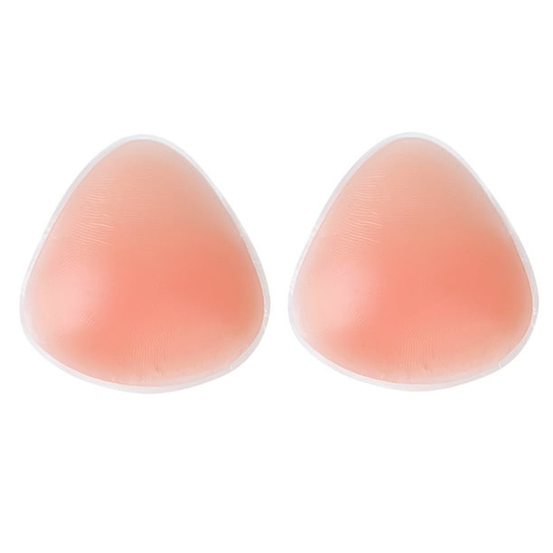 Almohadillas triangulares de silicona para el pecho, insertos para sujetador de bikini y escote