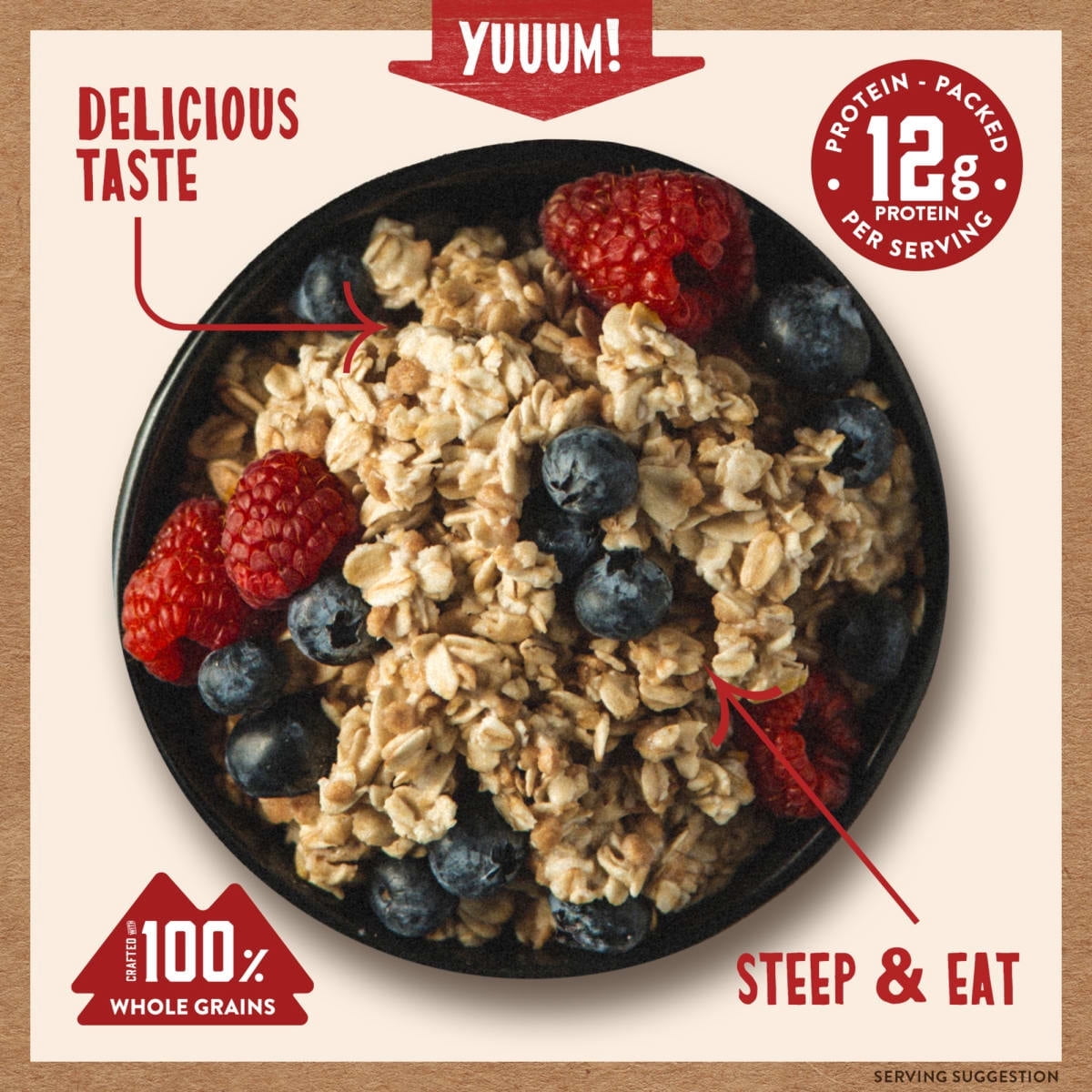(3 pack) Kodiak Protein-Packed Maple Brown Sugar Instant Oatmeal Packets, 1.76 oz (6 Count)