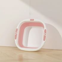 Foldable Wash Basin, Portable Dish Washing Pan for Outdoor Camping and BBQ Preparation, Multi-functional Cleaning Bucket for Laundry or Foot Bath, 10x10x3.94 Inches with Compact Storage