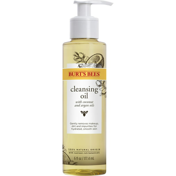 kruising Plakken verlangen Burt's Bees Facial Cleansing Oil for Normal-Dry Skin, 6 fl oz - Walmart.com
