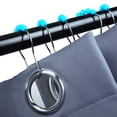 thumbnail image 6 of REGALWOVEN Shower Curtain Ring Hooks for Shower Rods Curtains Liners Blue Ball 12Pcs Metal, 6 of 6
