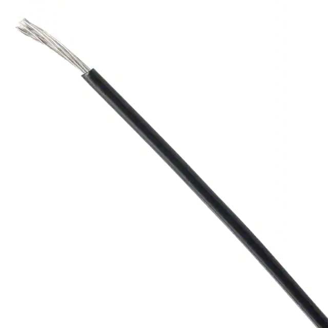 F14225 1000 - WIRE STRANDED 14AWG 4000FT BLACK TC FT2 600V 150C SR INSULATED