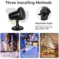 thumbnail image 3 of Shanna Christmas Moving Laser Projector Lamp LED Snowflake Landscape Fairy Lights Xmas Holiday Decoration Lamp (White Snowflake), 3 of 11