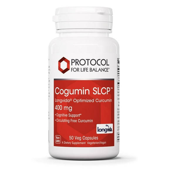 Protocol for Life Balance Cogumin SLCP - Longvida Curcumin 400mg - 50 Veg Caps