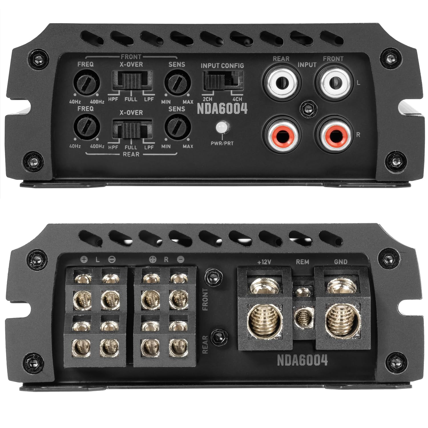 NVX NDA6004 4-Channel Car Amplifier 1200W Peak N-Series Class-D 2 Ohms Stable