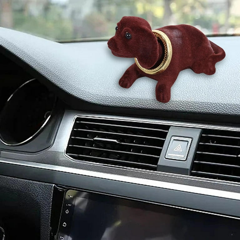 Car Decoration Nodding Dog Ornament Auto Interior Accessories Decorative Animal Move Head Puppy for Shelf Tabletop Office Home Decor Walmart