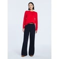 thumbnail image 2 of Free Assembly Women's and Women's Plus Cozy Yarn Crewneck Sweater with Long Sleeves, Lightweight, Sizes XS-4X, 2 of 5