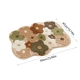 thumbnail image 3 of Colorful Flower Patterns Bathroom Absorbent Bath Mat Flower Shape Soft Antiskid Waterproof Comfortable Decor Rug, 3 of 6