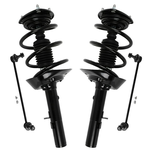 Detroit Axle - 3.5L Front Struts Sway Bars for 2013-2017 Honda Accord, 2 Quick Complete Struts with Coil Spring 2 Sway Bar End Links 2014 2015 2016 Replacement Suspension Kit