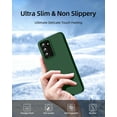 thumbnail image 5 of 【3 in 1 for Samsung Galaxy A03S case, with 2 Pack Screen Protector, Camera Protection，Liquid Silicone Slim Shockproof Protective Phone Case 6.5inch [Microfiber Lining] (Alpine Green), 5 of 6