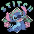 thumbnail image 2 of Mens Lilo & Stitch Distressed Checkerboard Stitch T Shirt, 2 of 5
