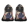 thumbnail image 5 of French Bulldog American flag Patriot Shoes Sneakers Black Size 8, 5 of 7