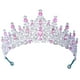 thumbnail image 2 of Tocados Fernando Joyas para el cabello Tocado Rhinestone Tiara Corona nupcial Rosa, 2 of 8