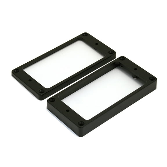 PC-0743-023 Humbucking Pickup Rings Slanted Black Plastic