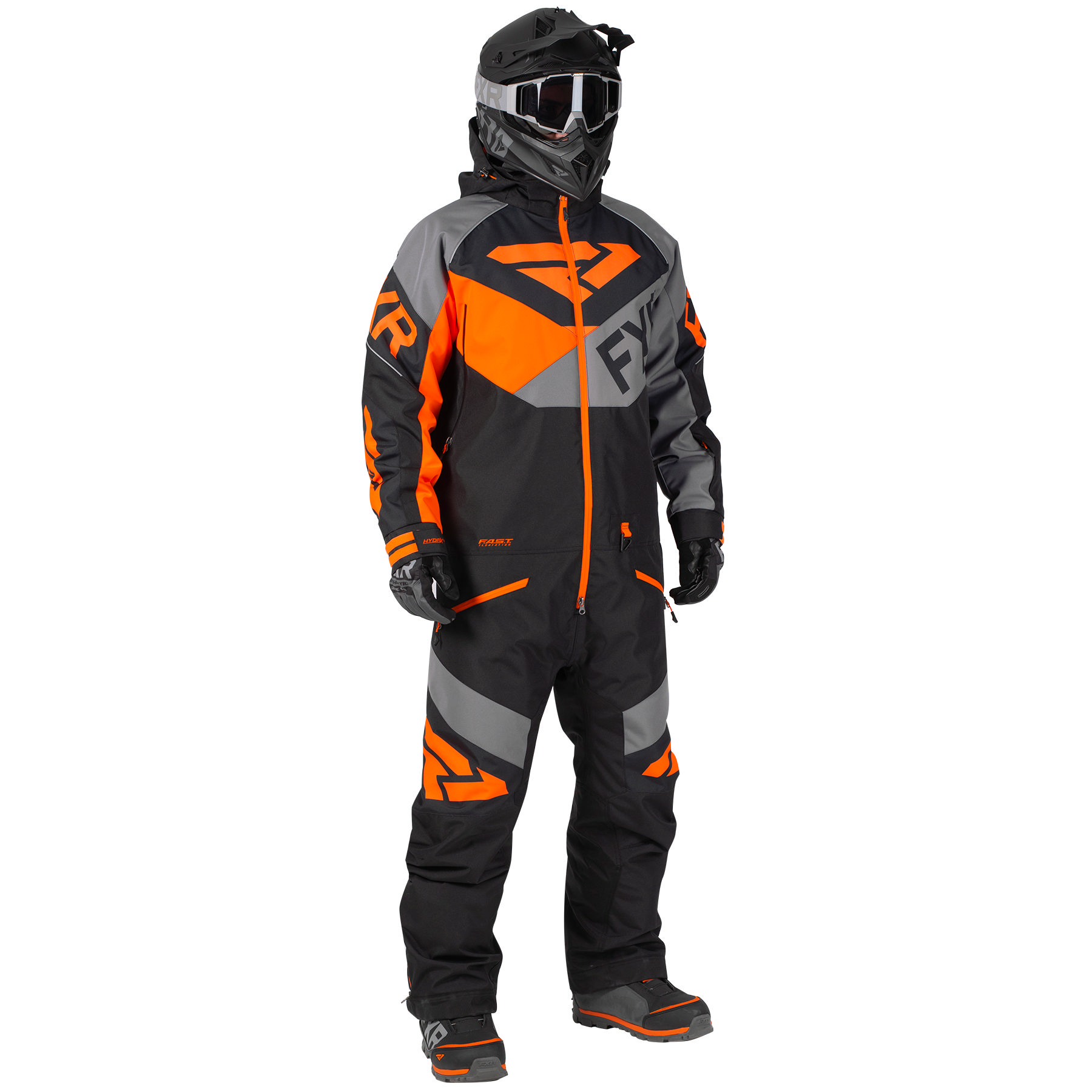 FXR Mens Black/Grey/Orange Fuel FX Monosuit Snowmobile 2020 - Walmart.com