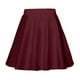 thumbnail image 1 of Faldas de Verano Cortas de la Mujer A-Línea Color Sólido Medio Mini Falda Casual Cintura Elástica, Faldas de Línea a para las Mujeres, 1 of 4