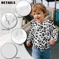 thumbnail image 7 of Xixirimido Black Gray Leopard Print Toddler Girls Sweatshirt Long sleeve Pullover Top Crewneck Sweater Kids Cute Graphic Pullover Sweater Fall Winter Clothes, for 2-3T, 7 of 7
