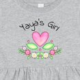 thumbnail image 4 of Inktastic Yaya's Girl Heart Flowers Girls Baby Dress, 4 of 5