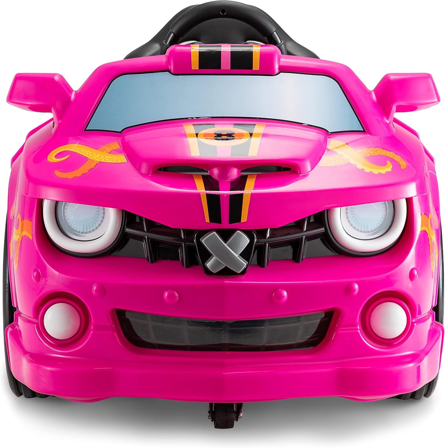 Kid Trax Dizzy Racers 6V Ride On Electric Car – 360° Spin, Up to 66lbs, Ages 2-5, Pink