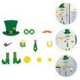 thumbnail image 2 of 1 Set St. Patrick's Day Elements Magnetic Suction Stickers Fridge Decals (Green), 2 of 2