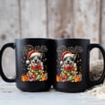 thumbnail image 3 of Merry Christmas Santa Australian Cattle Dog Scarf Twinkling Lights Xmas Holiday Mug Heeler Lover Gifts Coffee Tea Cup - 00022, 3 of 4