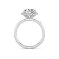 thumbnail image 3 of IGI Certified Solitaire Halo Engagement Rings For Women, 2.33 Carat (ctw) Round Lab Grown Diamond Promise Ring For Her In 18k Solid White Gold | F-G, VS-SI Quality Ring Size-6, 3 of 4
