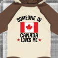 thumbnail image 4 of Inktastic Someone in Canada Loves Me Boys or Girls Long Sleeve Baby Bodysuit, 4 of 5