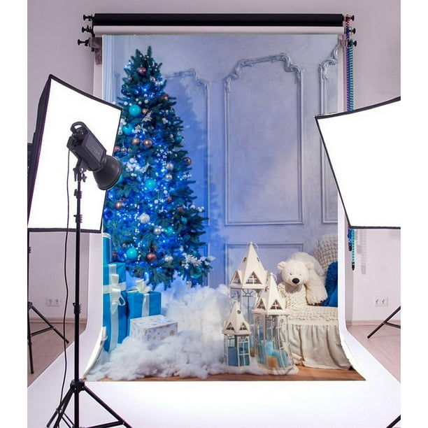 Greendecor Polyster 5x7ft Christmas Indoor Christmas Tree Picture Backdrop Studio Props Merry Christmas Photography Background Walmart Com Walmart Com