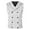White, variant on uikmnh Vests for Men Mens Court Style Fashion Double Suit Vest Sleeveless formal for Elegant Business Casual Wear Size:L