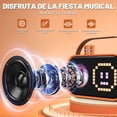 thumbnail image 3 of Bocina Portátil JYX, Altavoz Bluetooth con 15 Animaciones, Voz Mágica y Divertida, Altavoz Inalámbrico para Fiestas, D58O-T (Naranja), 3 of 8
