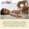 thumbnail image 3 of Cuties Baby Wipes | Unscented & Hypoallergenic | 12 Soft-Packs | 864 Total Wipes, 3 of 5