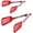 Red, variant on 12 Inch Stainless Steel Silicone Serving Tongs with Locking Handle (Black)