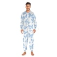 thumbnail image 3 of FORMRS Onesies Pajama for Adults Unisex Hoodie Winter Jumpsuit One Piece Sleepwear, Sizes S-2XL, Blue Butterfly, 3 of 7