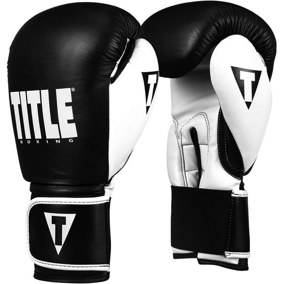 Title Boxing Dynamic Strike Heavy Bag Gloves, Black/White, 16 oz