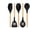 5 PCS Set Black, variant on Kitchen Utensils Set, 5 Pcs Non-Stick Silicone Kitchen Cooking Utensils with Wooden Handle, Kitchen Spatula Cookware Utensils Set, Heat Resistant Silicone Kitchen Gadgets (Light Green)