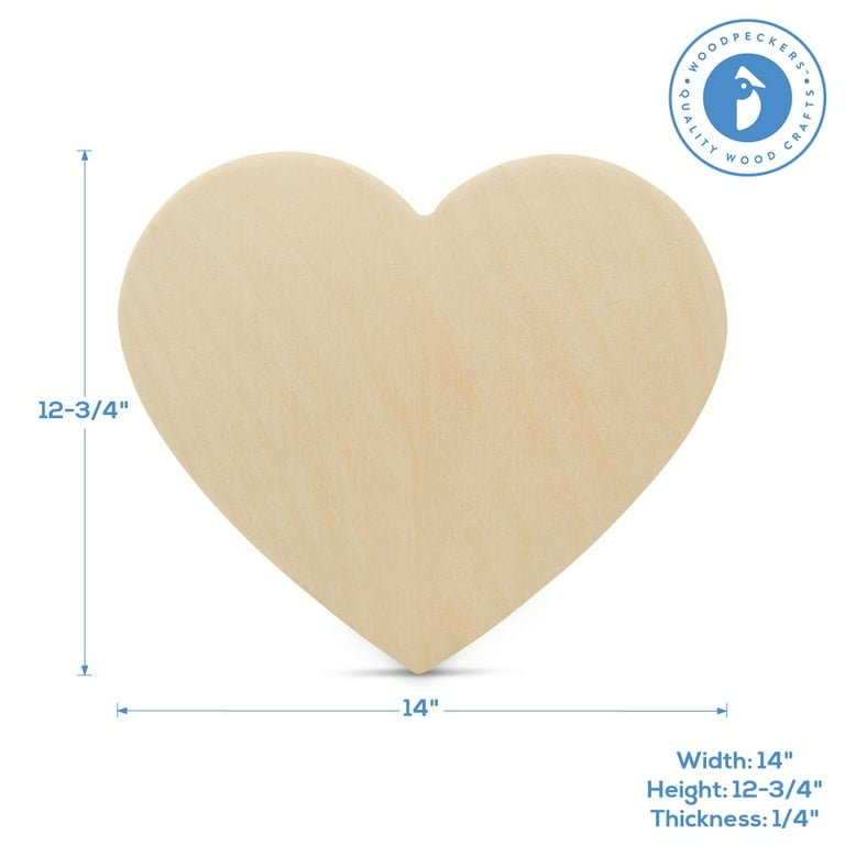 Wood heart sale cutouts
