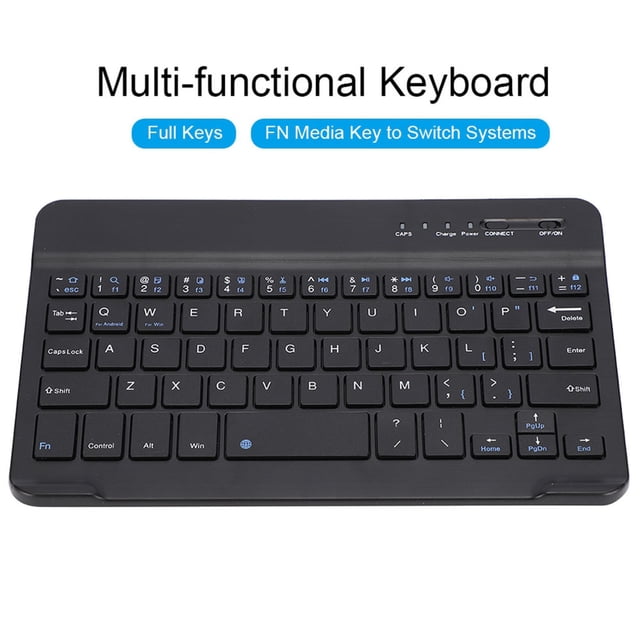 Computer Keyboard 7-8 Inch Slim Light Aluminum Alloy Keyboard Portable Keyboard For IOS WIN Black Keyboard