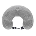 thumbnail image 2 of Filling U-Shaped Neck Pillow, Travel, Self-Stuffable with Clothes, Velvet Fabric, Foldable Storage Bag, for Flight Road Trips, 2 of 3
