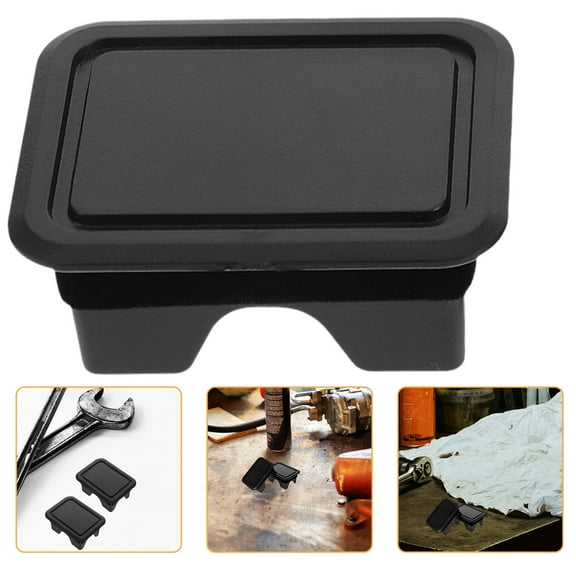 Milisten 2Pcs Black Plastic Truck Bed Rail Stake Pocket Covers for Truck Bed Rail Seals 2.36X1.81X1.06In