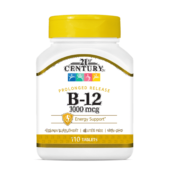 21St Century B-12 1000 Mcg Prolonged Release Tablets - 110 Ea, 2 Pack
